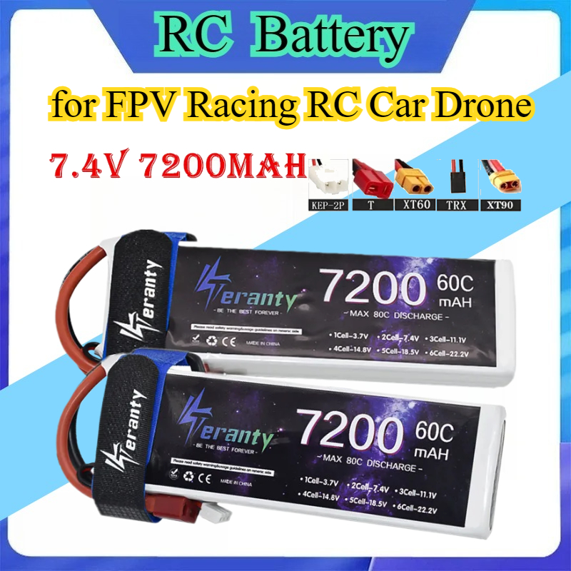 Drone Battery 6S - Upgrade 2S 7,4V 7200mAh 60C 6S