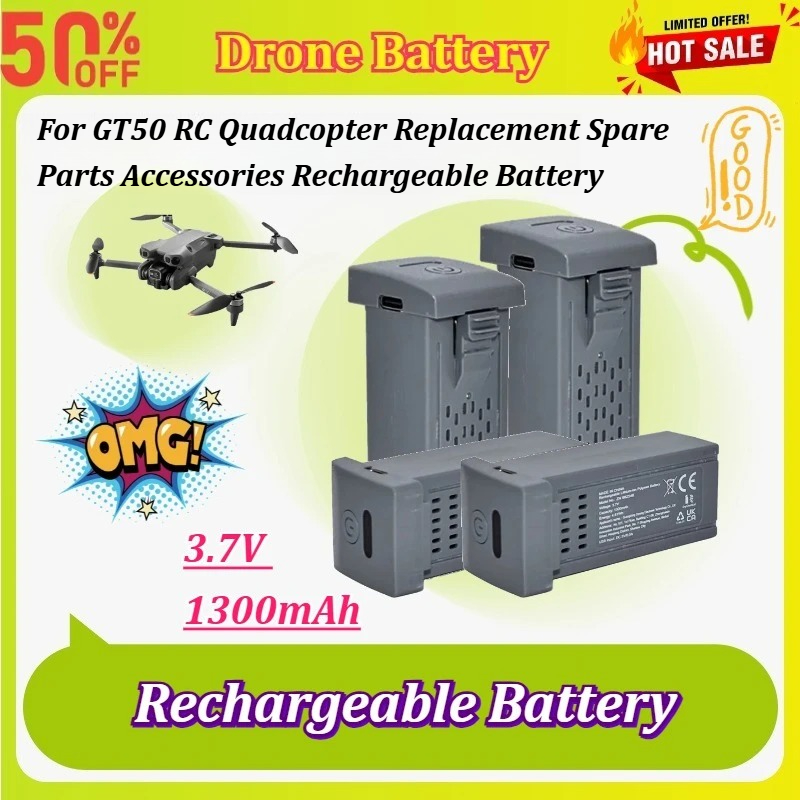 Drone Battery Li-Ion - Neue 1-5 Stück 3,7V 1300mAh Drohnenbatterie