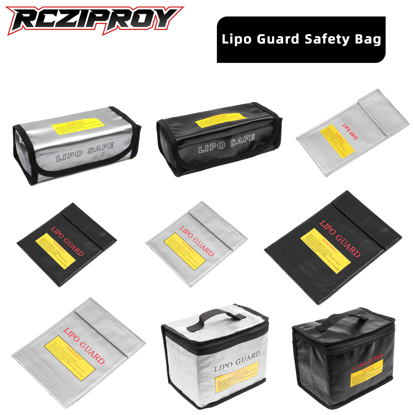 Drone Battery Bag - RCZIPROY Lipo-Akku Sicherheitstasche Feuerfeste Explosionsgeschützte Schutztasche