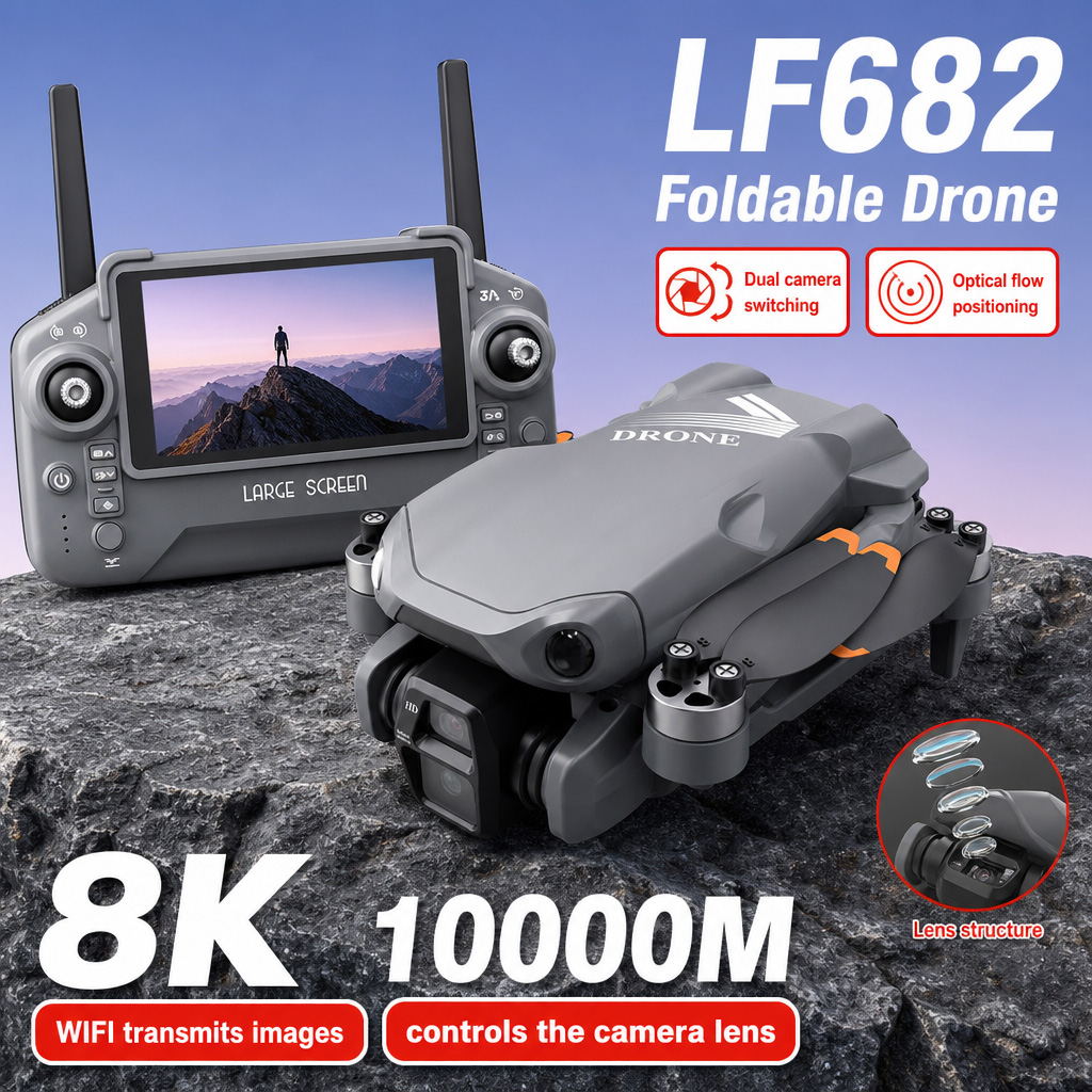 Drone Battery Balance Charger - Luftbild-Drohne LF682 mit 8K HD Dual-Kameras,