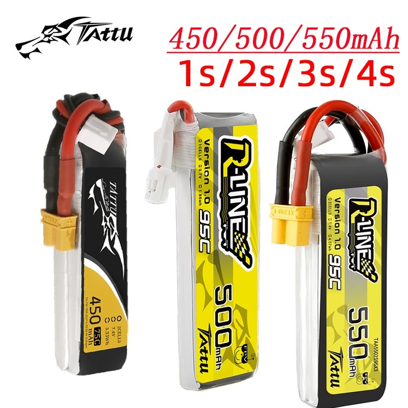 Drone Battery Plate - 3Pcs NEUE TATTU 450/500/550mAh 75/95C 3,7/3,8/7,4/11,1/14,8