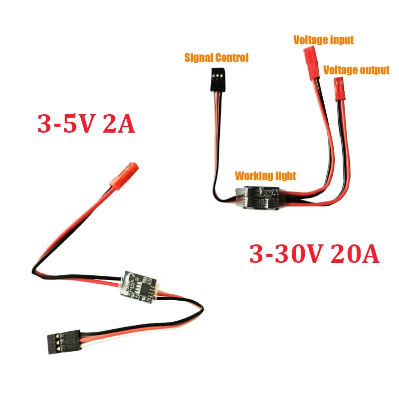 Drone Battery High Voltage - 2-20A Hochstrom-Fernbedienungs-Elektronikschalter 3-30V Spannungsmodul Pflanzenschutz RC-Drohne