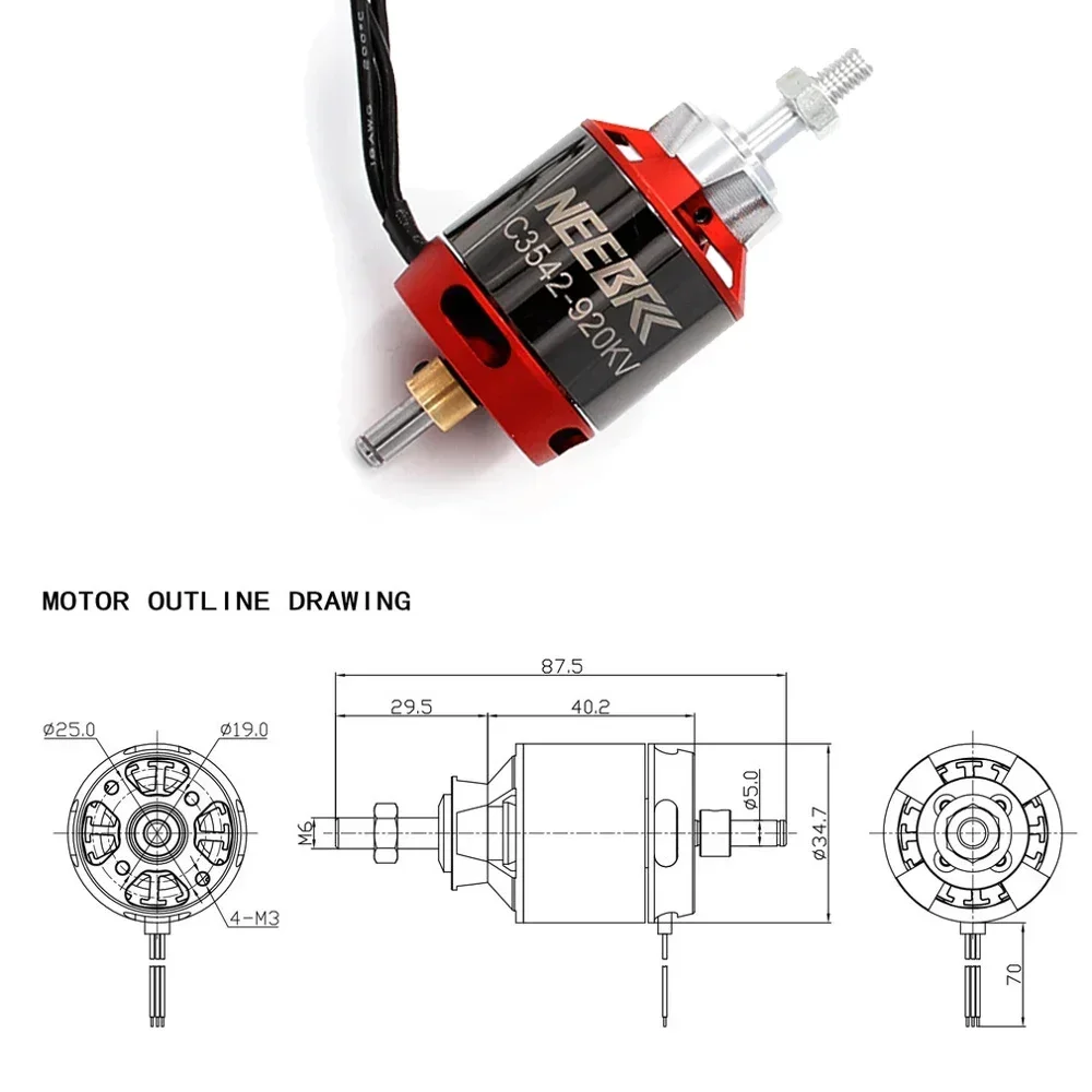 1/2/4PCS 3542 920KV 1400KV Out – Drone Battery 4S Bewertung und Preis