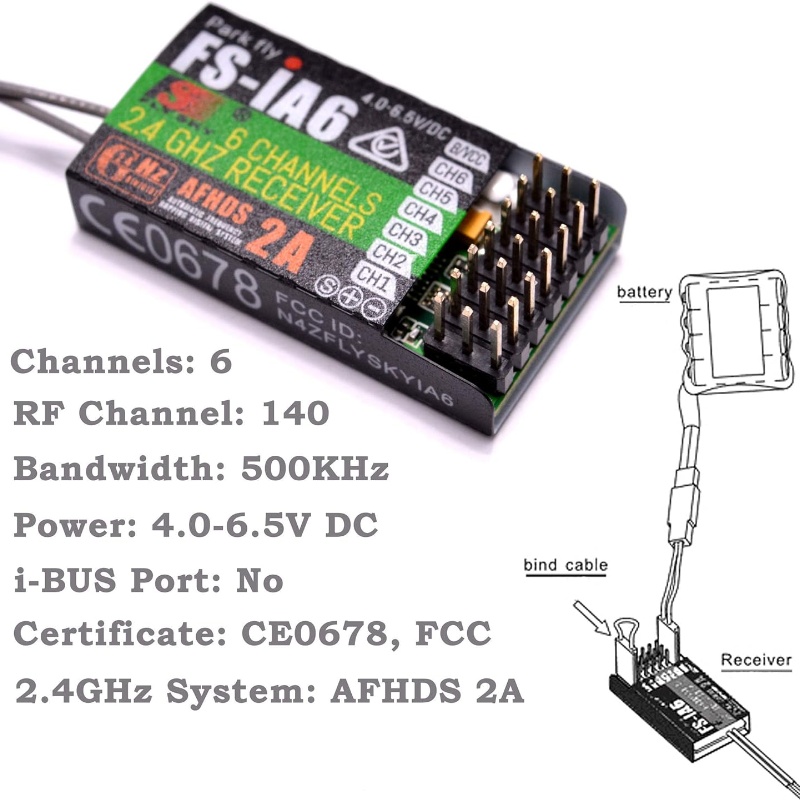 Flysky FS-IA6 Empfänger 6CH Du – Drone Battery Plate Bewertung und Preis