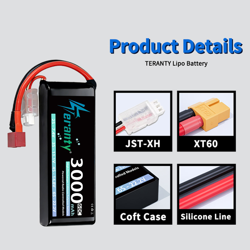 TERANTY 2S 3000mAh Lipo-Akku 7 – Drone Battery Connector Bewertung und Preis