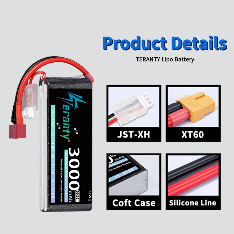 TERANTY 2S 3000mAh Lipo-Akku 7 – Drone Battery Connector Bewertung und Preis
