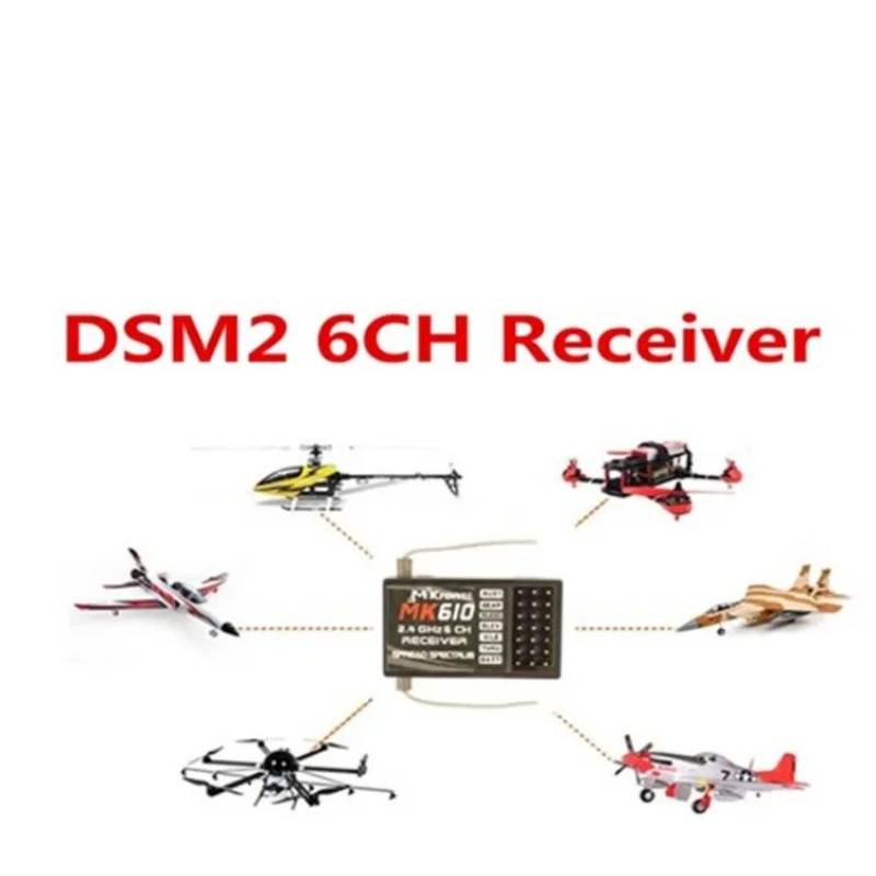 DSM2 MK610 AR6100 2,4G 6CH RC  – Drone Battery Plate Bewertung und Preis