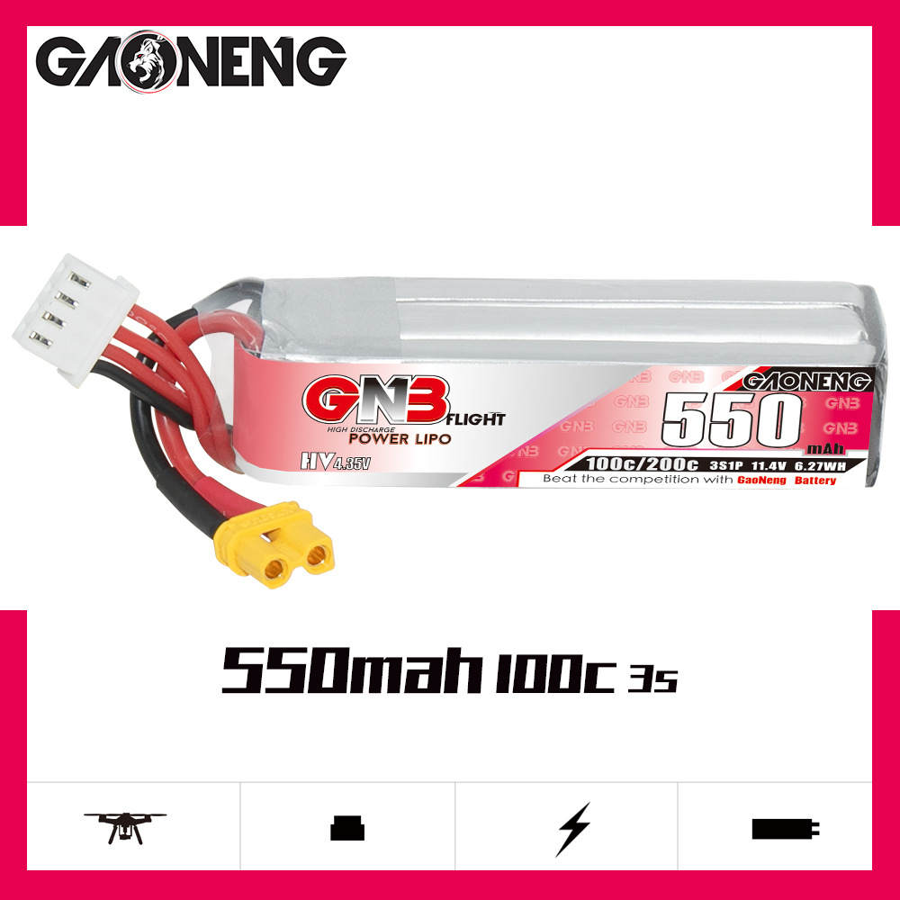 GNB HV 11,4 V 550 mAh 100C/200 – Drone Battery Plate Bewertung und Preis