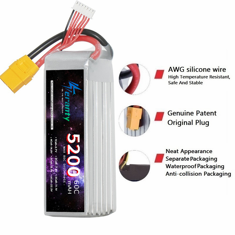 Teranty 6s 5200mah Lipo Batter – Drone Battery 4S Bewertung und Preis