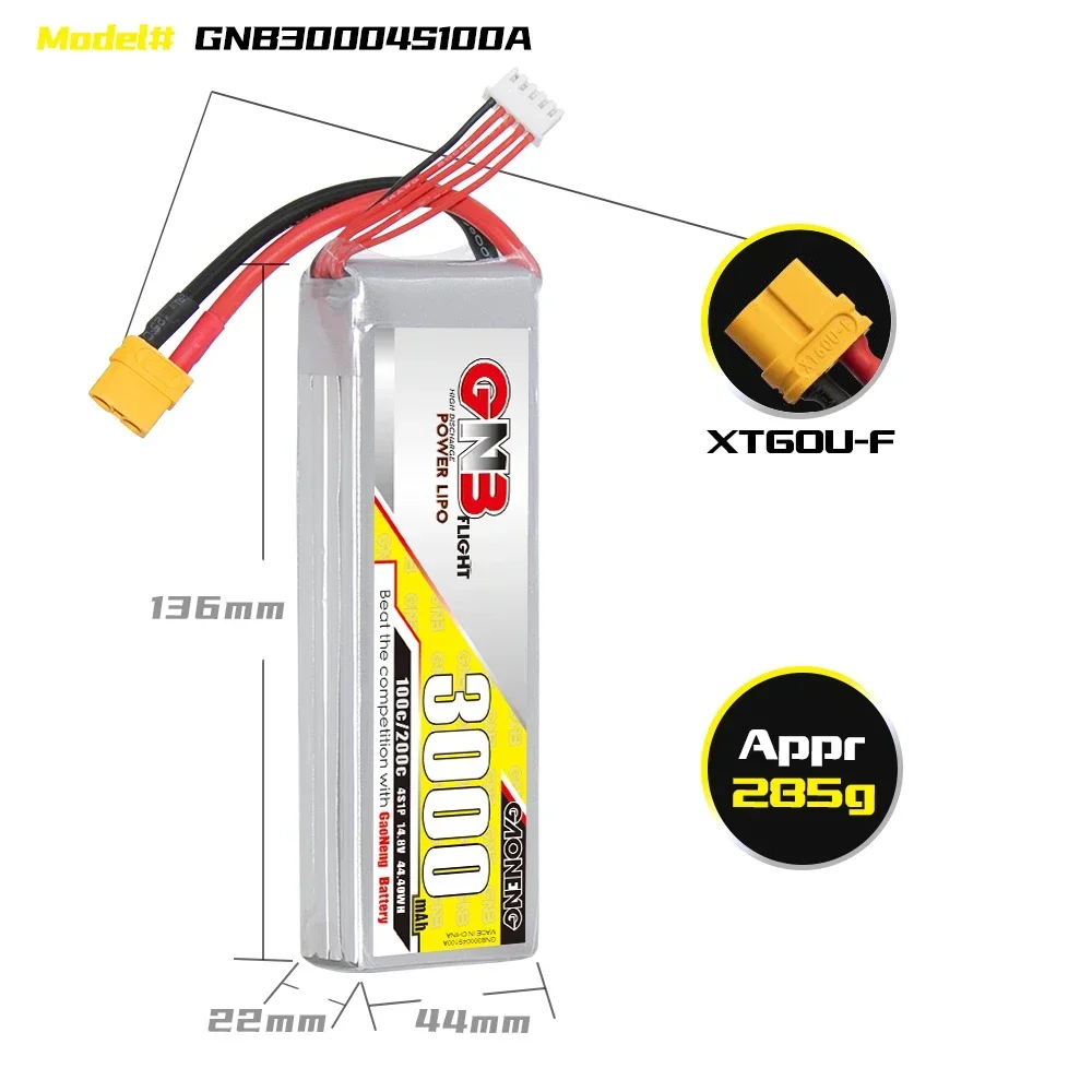 GAONENG GNB 3000 mAh 4S 100C 2 – Drone Battery 4S Bewertung und Preis