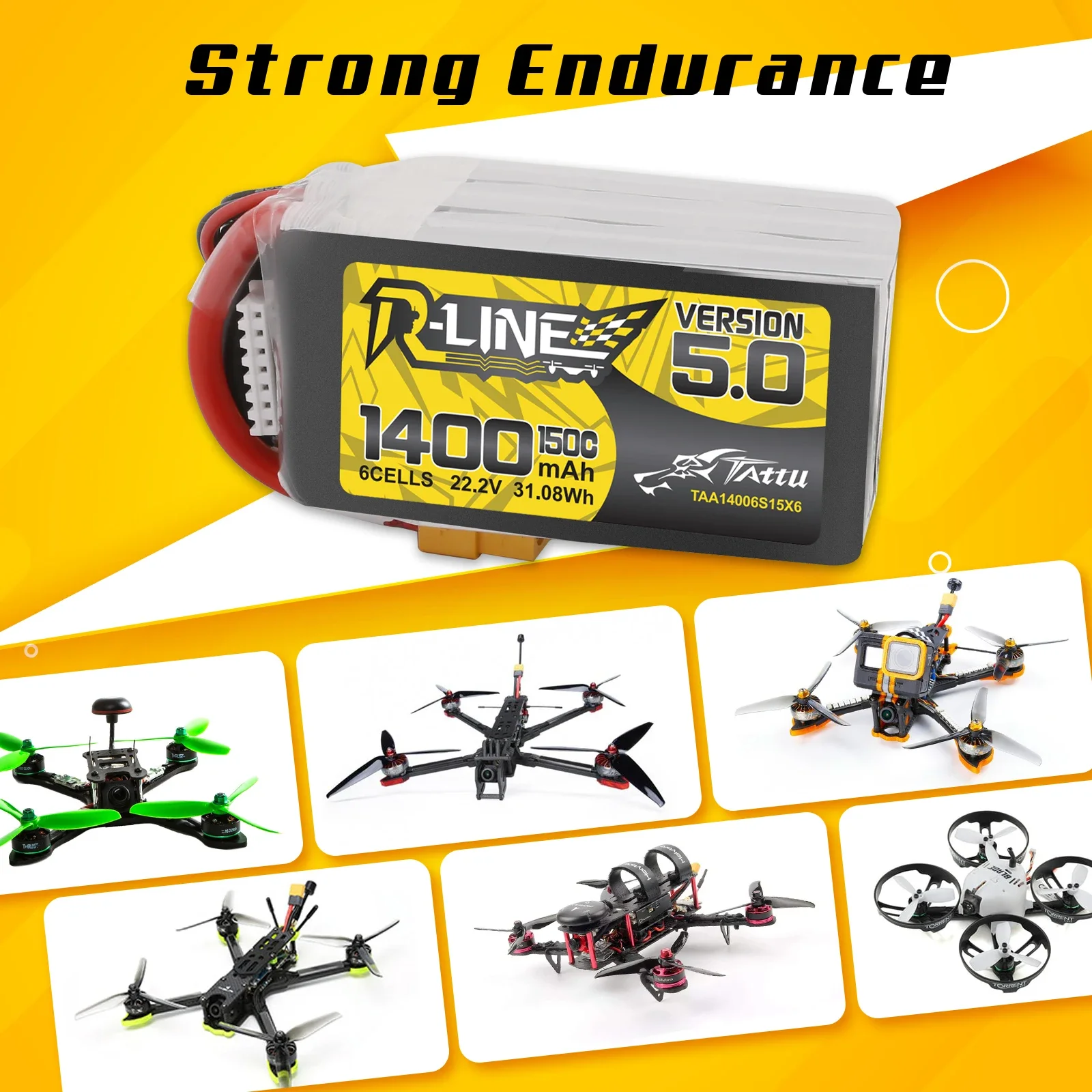 Tattu R-Line 1200 mAh 1400 mAh – Drone Battery 6S Bewertung und Preis