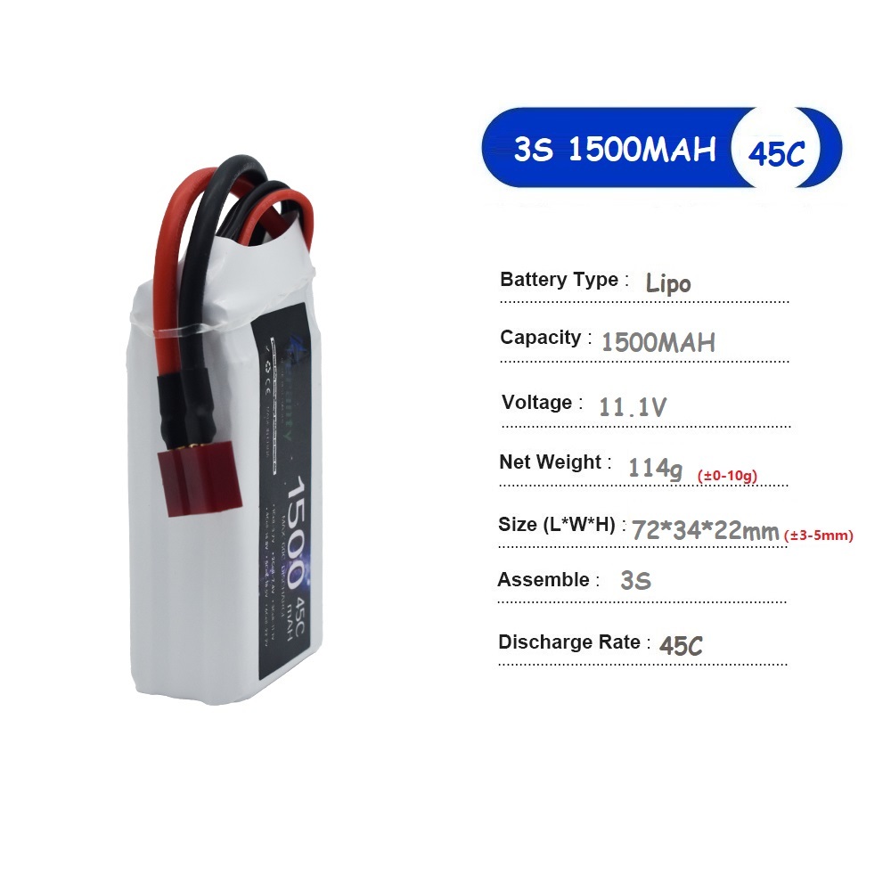 11,1 V LiPo Batterie 3S 1500ma – Drone Battery Li-Ion Bewertung und Preis