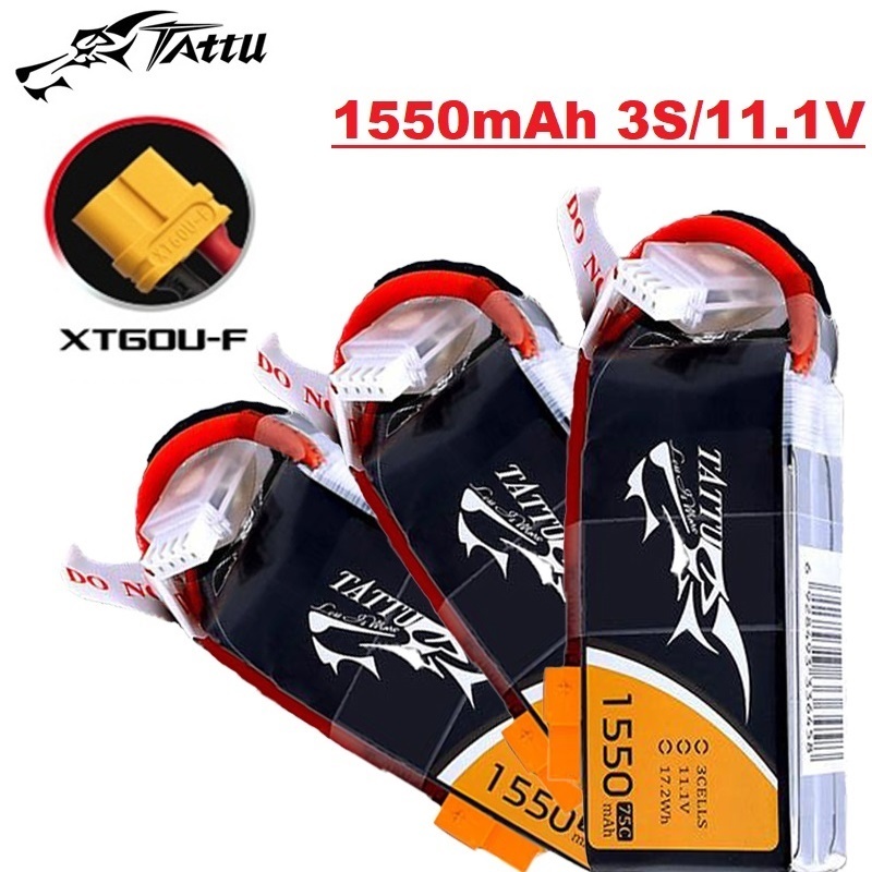 Tattu 3s 11,1 v 1550mah 75c li – Drone Battery Li-Ion Bewertung und Preis